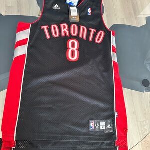 Adidas Toronto Basketball Jersey - Black and Red